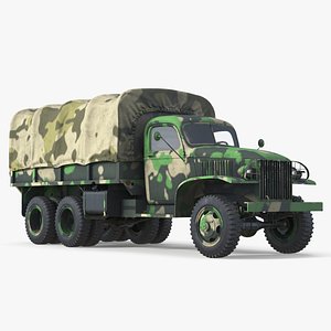 World War II Tactical Supply Truck Camo Simplified model