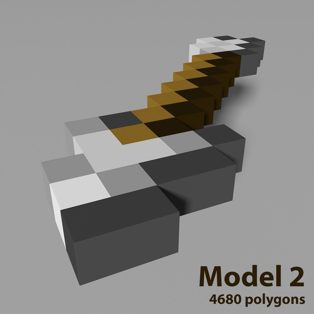 Minecraft Arrow 3D Model - TurboSquid 1326690