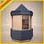 3d newspapers kiosk model
