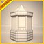 3d newspapers kiosk model