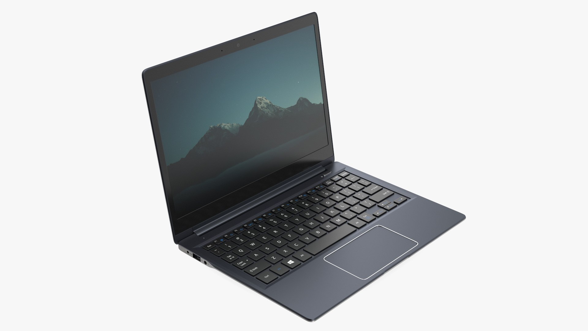 Modern Laptop 3D model preview