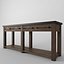 EARLY 20TH C. ZINC-TOP MERCANTILE CONSOLE
