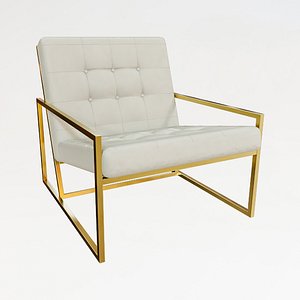 3D minimalist armchair model