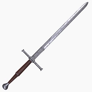 Medieval sword 3D model