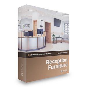 3D reception furniture volume 102 model