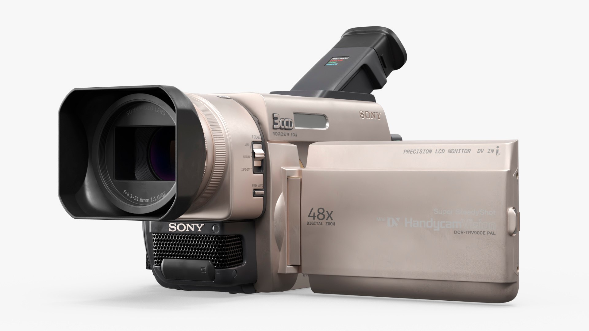 Sony TRV900 MiniDV Camcorder With Tape 3D Model - TurboSquid 2559997