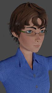 Man Cartoon Duke  Low-poly 3D model
