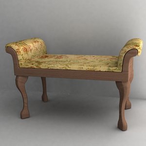 3d model antique sofa