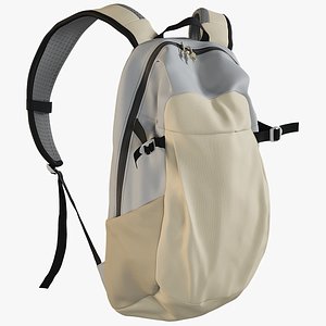 3D realistic women s backpack