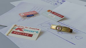 Various Nametags and Office Humor Ditto Copies