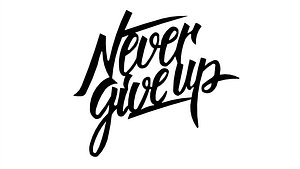 3D model Poster Never give up