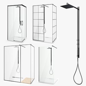 3D radaway shower set 46 model