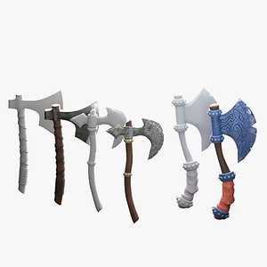 3D Stylized Axes model