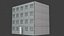 Apartment building with graffiti