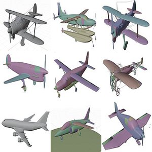 3D Aeroplan Collection model
