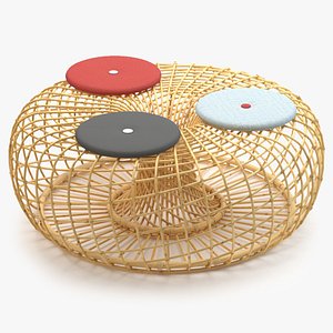 Cane Line Nest Large Footstool