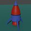 Cartoon rocket