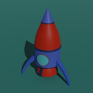 Cartoon rocket