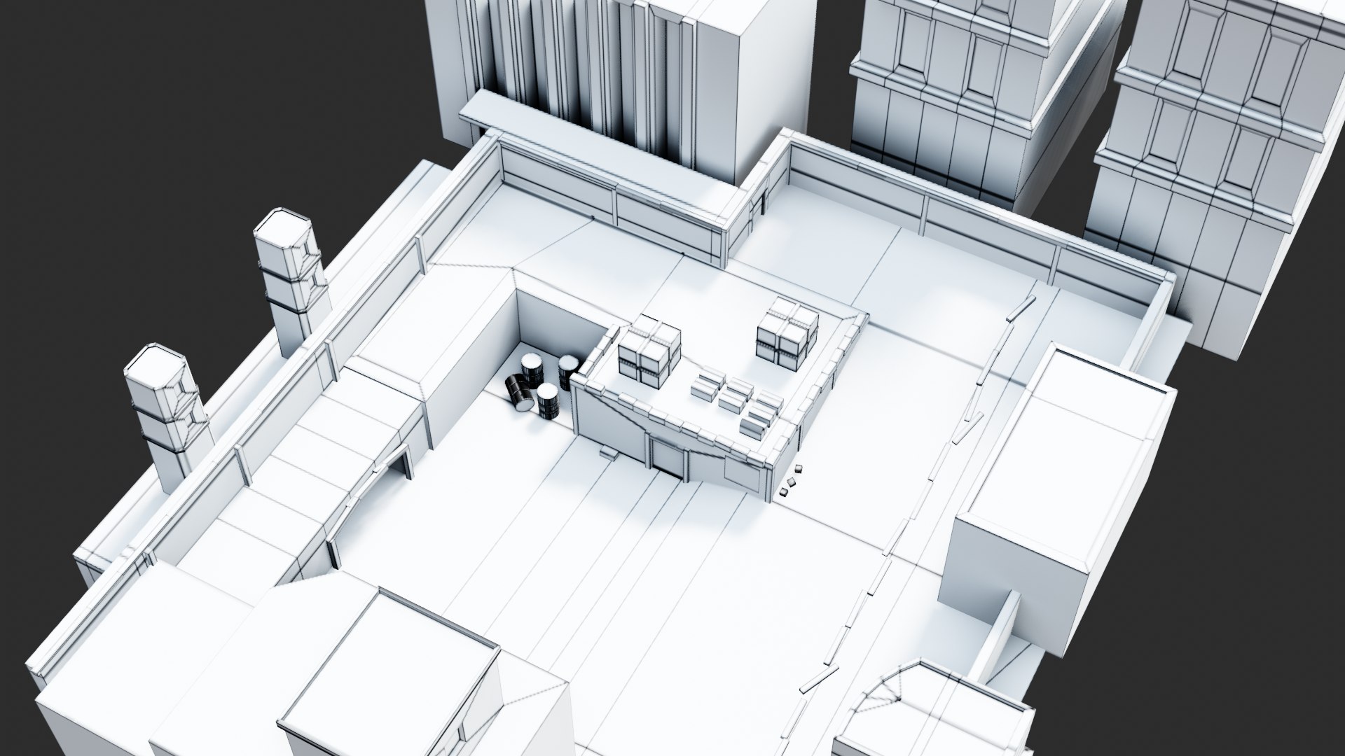 Simple Buildings 3D - TurboSquid 1660174