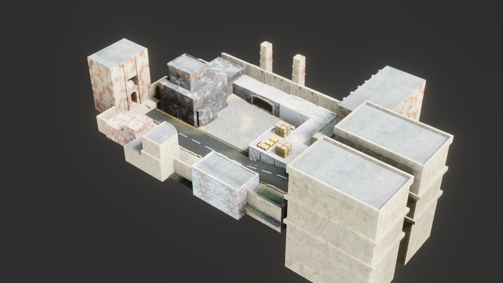 Simple Buildings 3D - TurboSquid 1660174