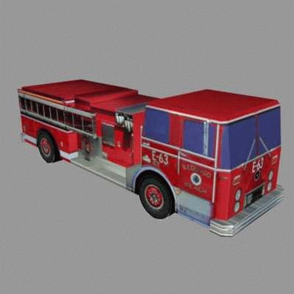 3d model firetruck