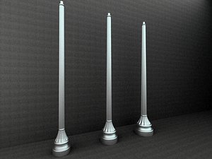 antique street lamp 3d model