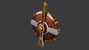 Viking Shield GDV1 Fantasy Game Asset