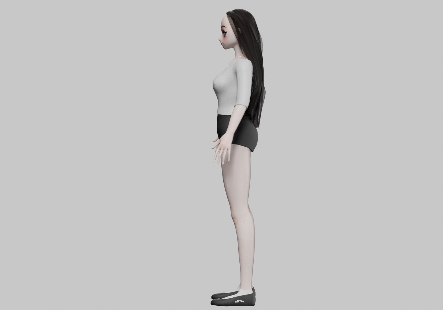 Cute Basic Girl V30321 3D - TurboSquid 2271543