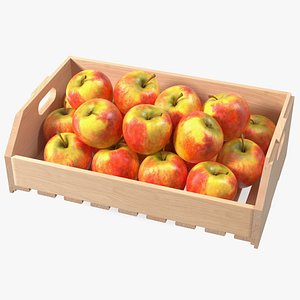 3D Beech Wood Rack With Apples