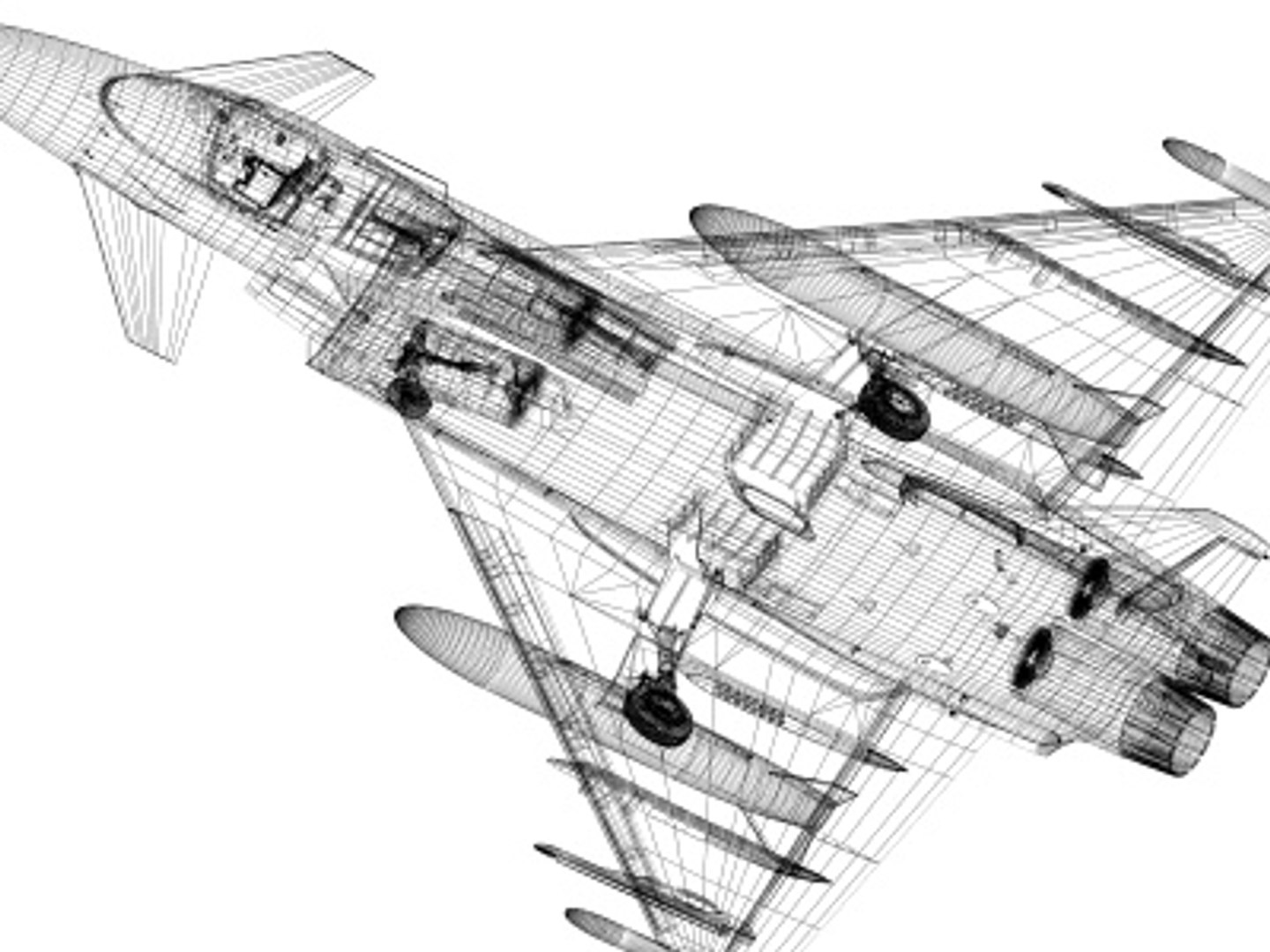 Eurofighter Typhoon Austria 3d Model
