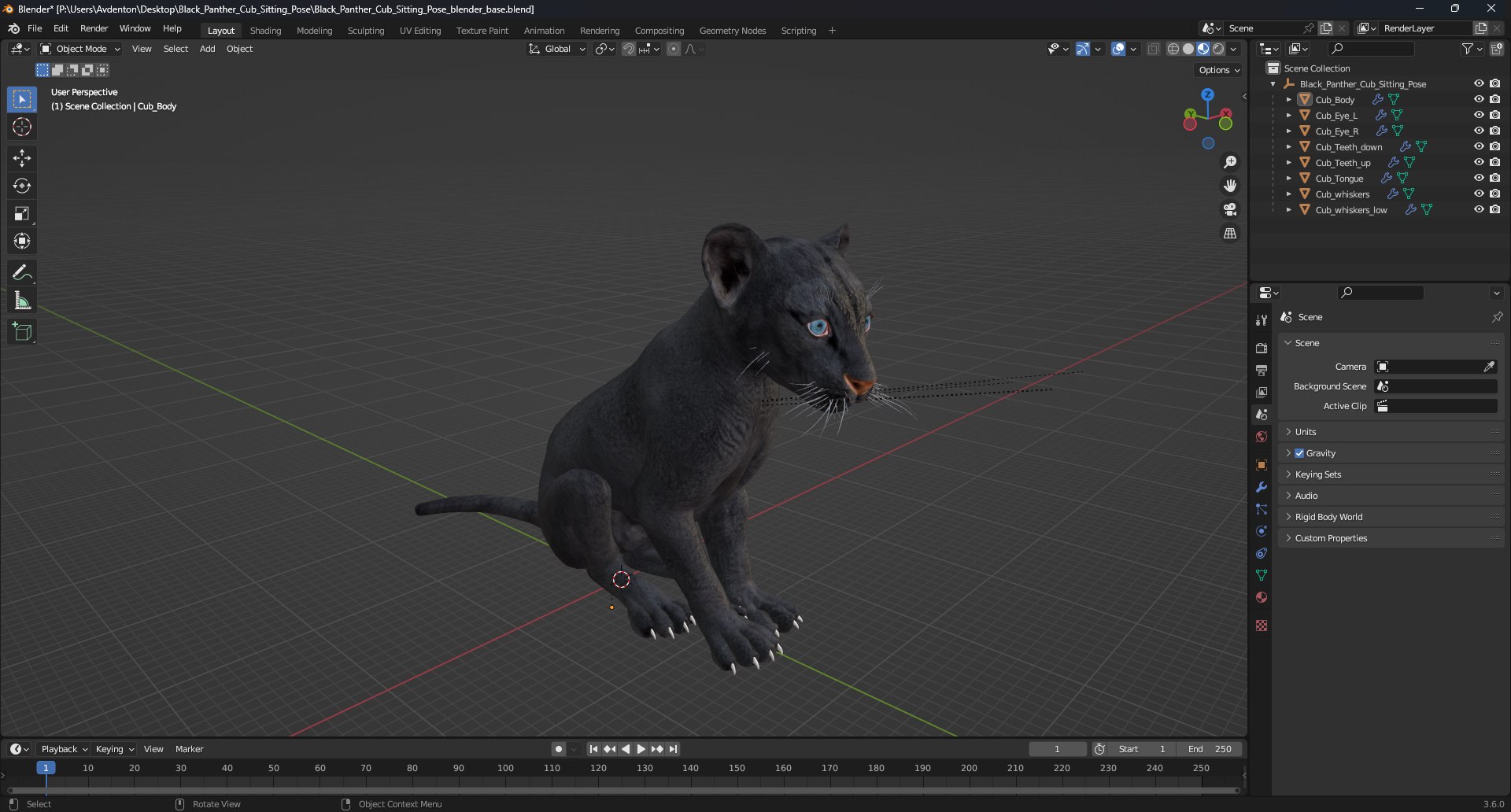 3D Black Panther Cub Sitting Pose https://p.turbosquid.com/ts-thumb/Mm/n8s3hv/51/black_panther_cub_sitting_pose_1001/jpg/1737128749/1920x1080/fit_q87/d85d022117628e33aa5b4f1ec573acd69cd108f5/black_panther_cub_sitting_pose_1001.jpg