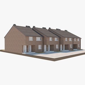 3D model Terraced Houses
