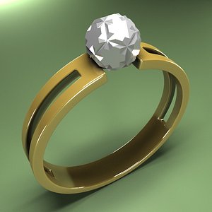 gold ring 3d max