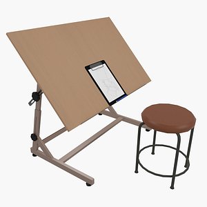 drawing desk chair 3d max