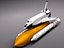3d space shuttle spacecraft spaceship model