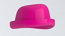 Girls Bowler Hat Pink