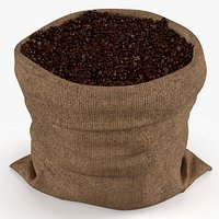 Jute Sack with Coffee Beans Full