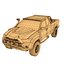 Generic Pickup Truck Real Time lowpoly