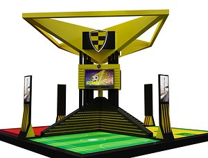 3D Booth Exhibition Stand a602b model