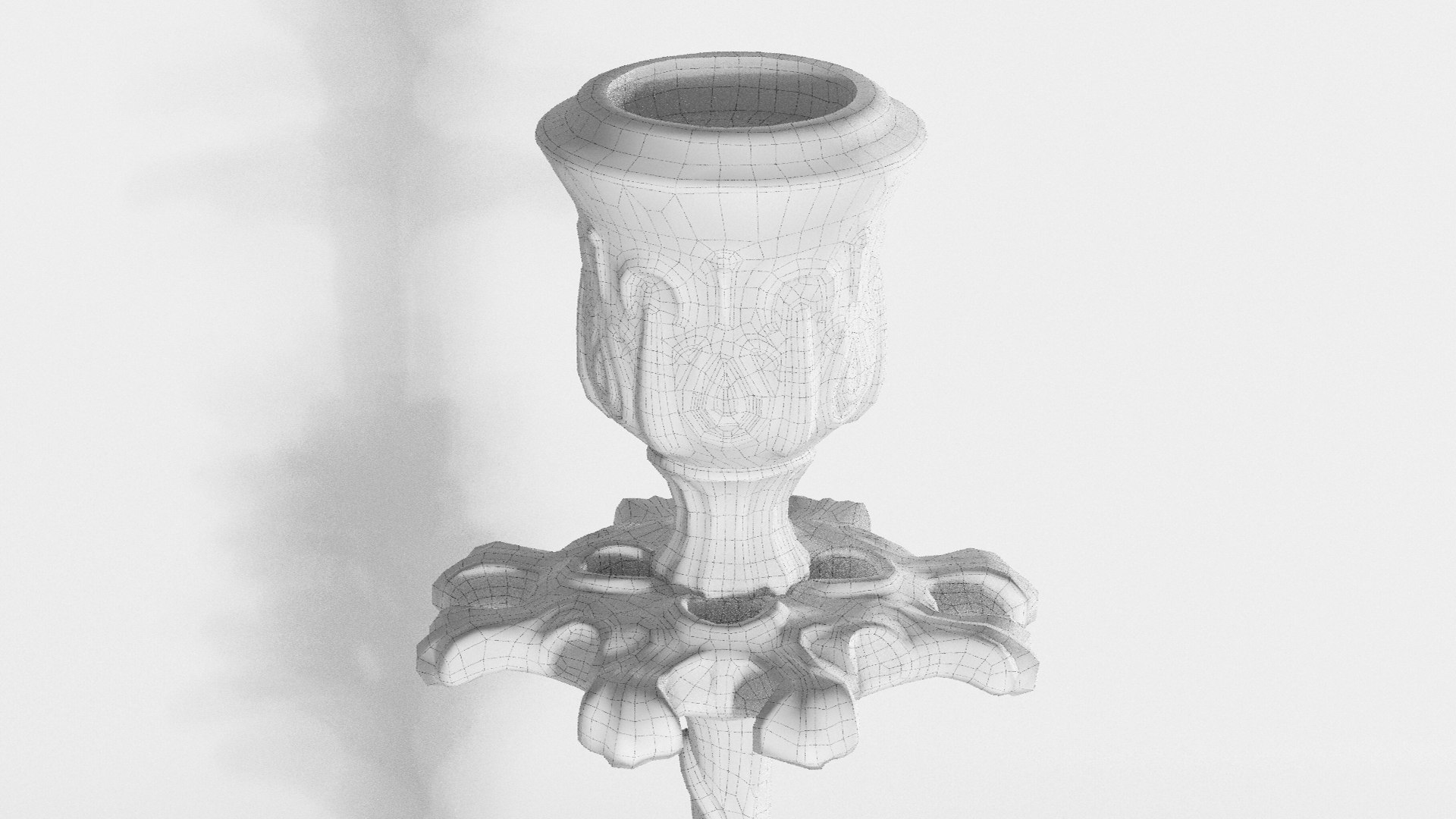 Candle French Classic 3D Model TurboSquid 2021062