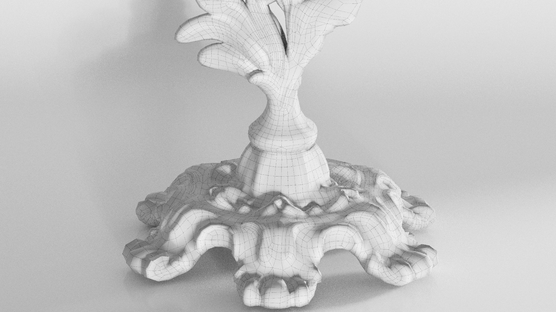 Candle French Classic 3D Model TurboSquid 2021062