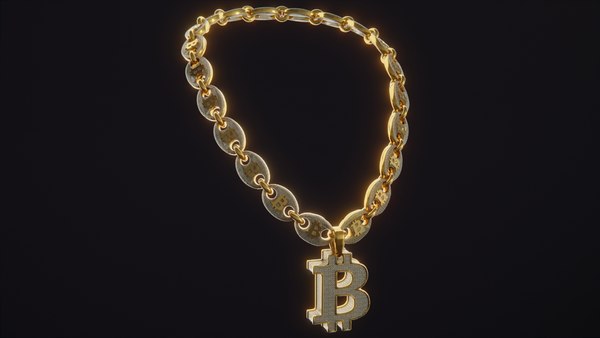 3D model Bitcoin Diamond Chain