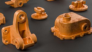Building Blocks Kit Casted Parts Hard Surface COPPER V9