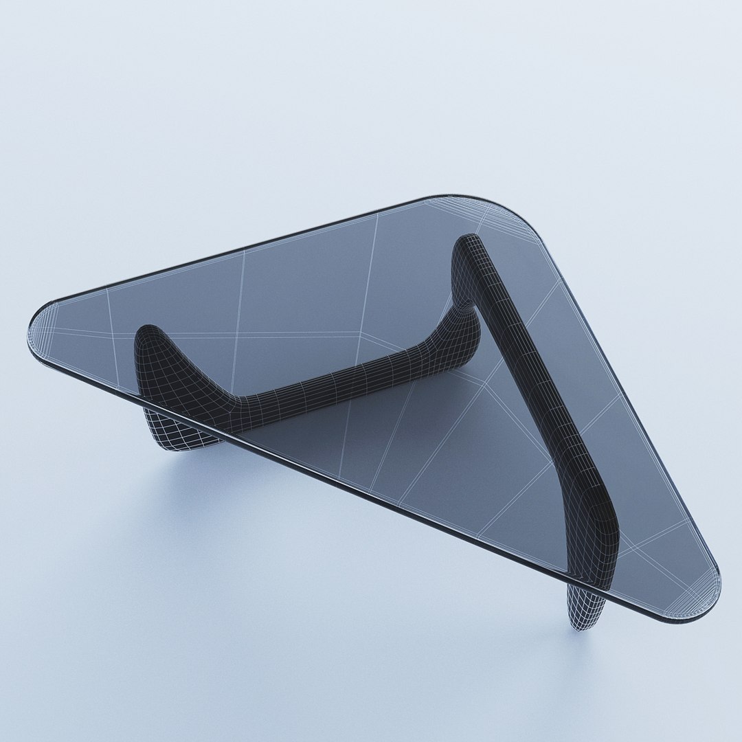 3D Model Triangular Glass Coffee Table - TurboSquid 1422602