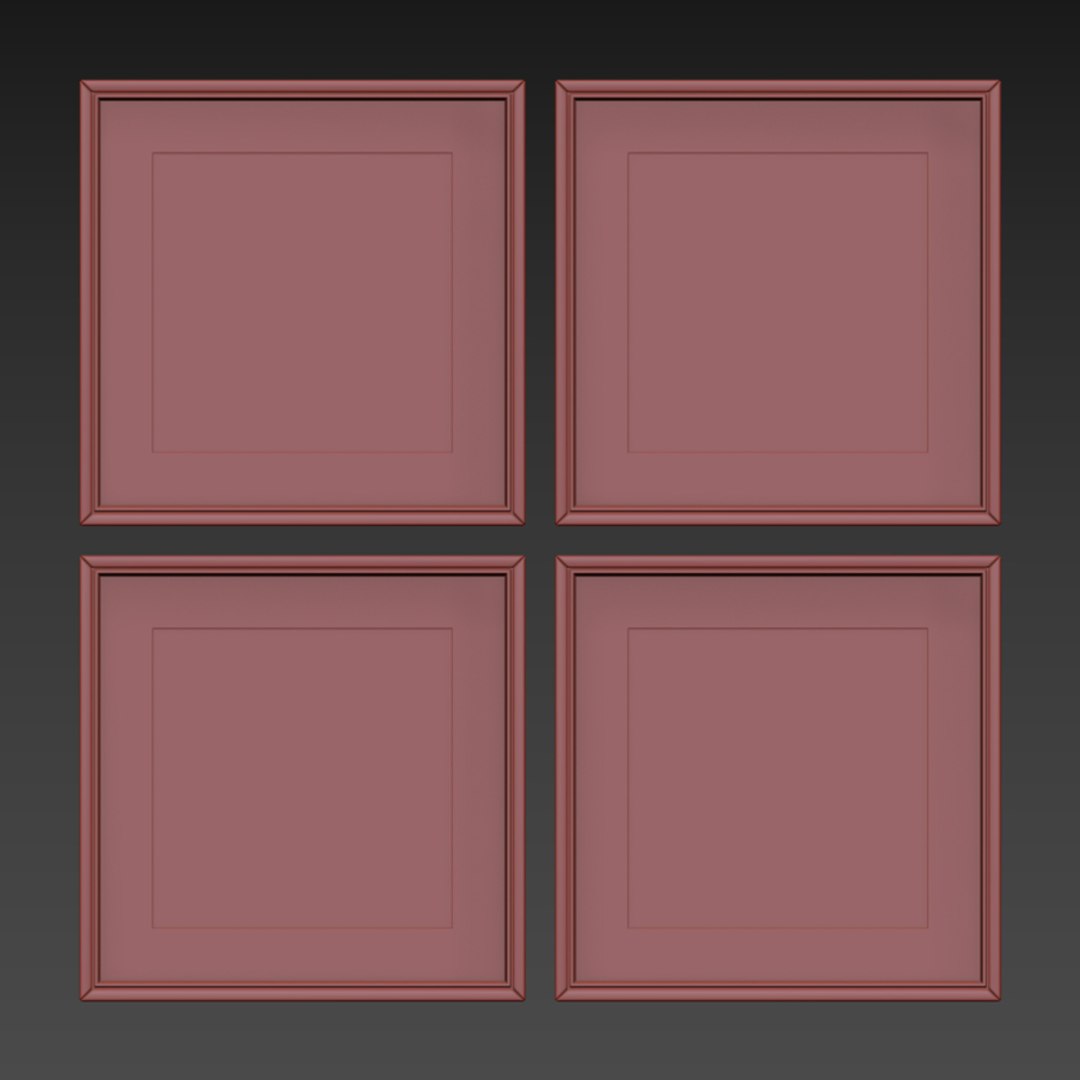 Picture Frames Set 3D TurboSquid 1594838