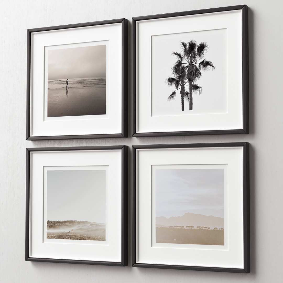 Picture Frames Set 3D TurboSquid 1594838