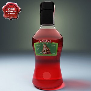 Bottle with liquor Baileys