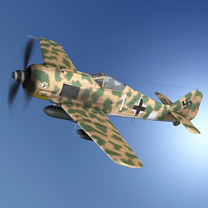 Focke Wulf - FW190 F8 - White 1 3D model