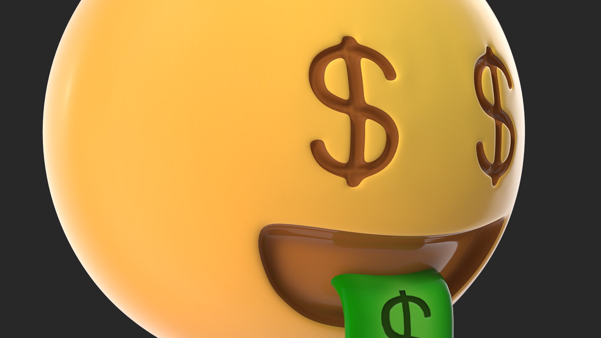 3D Model Money Face Emoji - TurboSquid 1533408