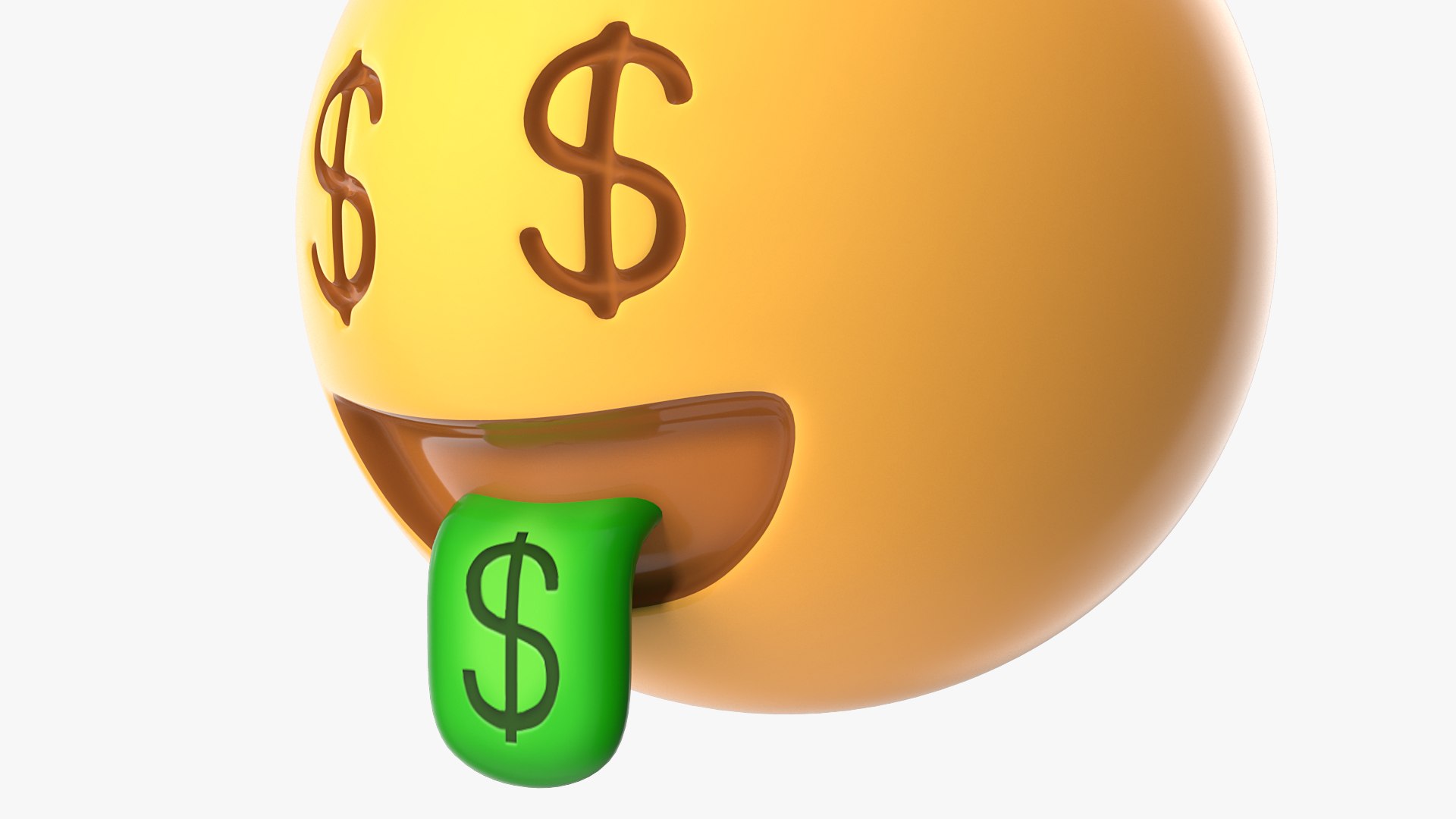 3D Model Money Face Emoji TurboSquid 1533408